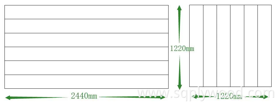 Melamine Grooved MDF Slot/Slatwall MDF for Display Furniture